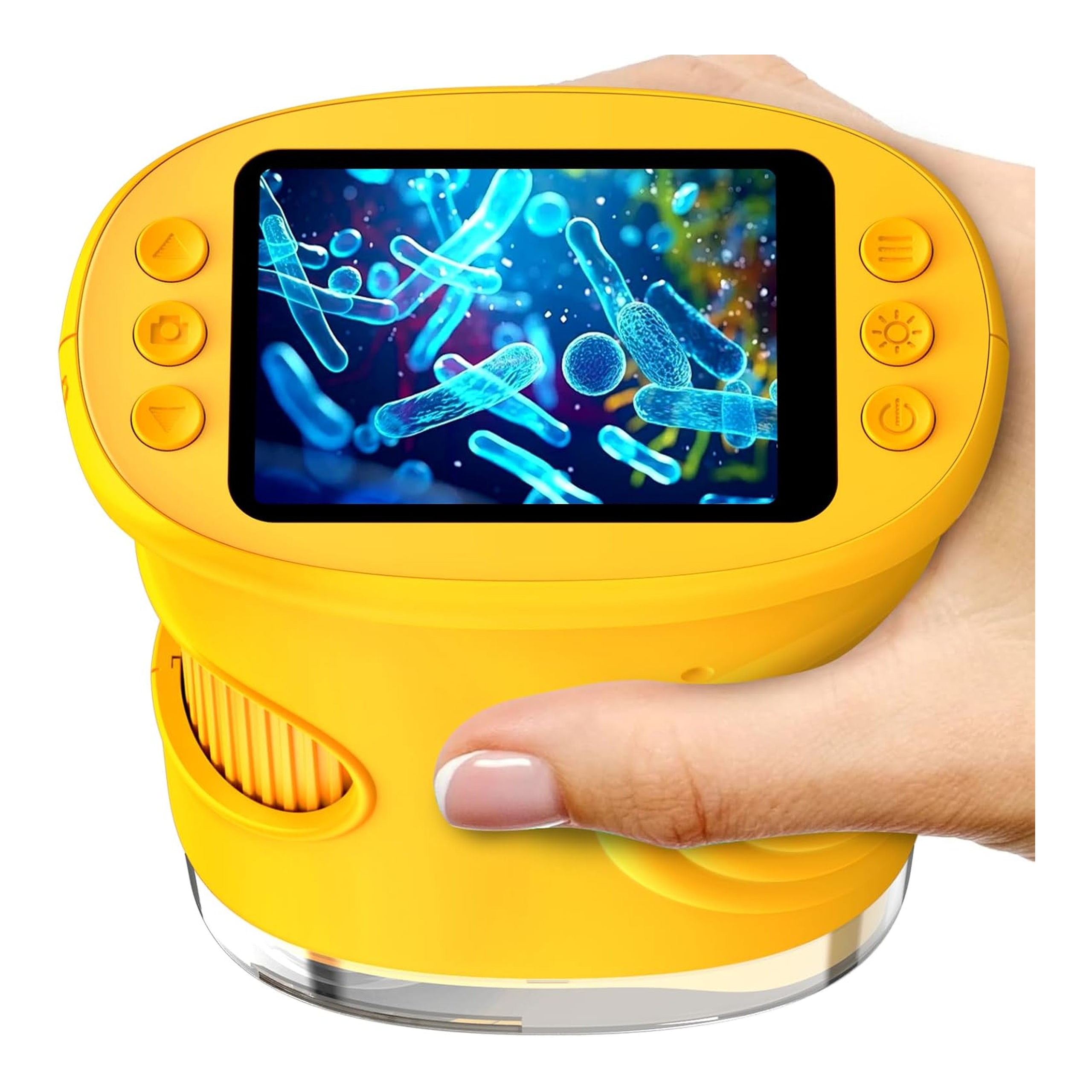 Mikroskop pro děti přenosný kapesní LCD Led displej Usb C 1080P 200x