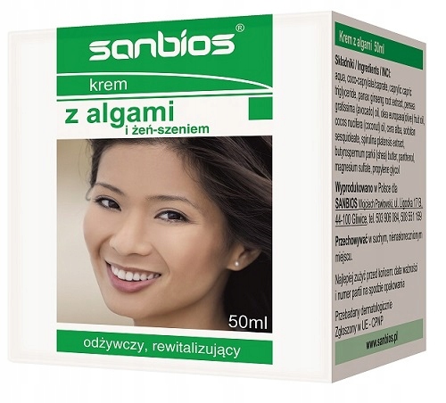 

Krem z algami i żeń-szeniem odżywczy Sanbios
