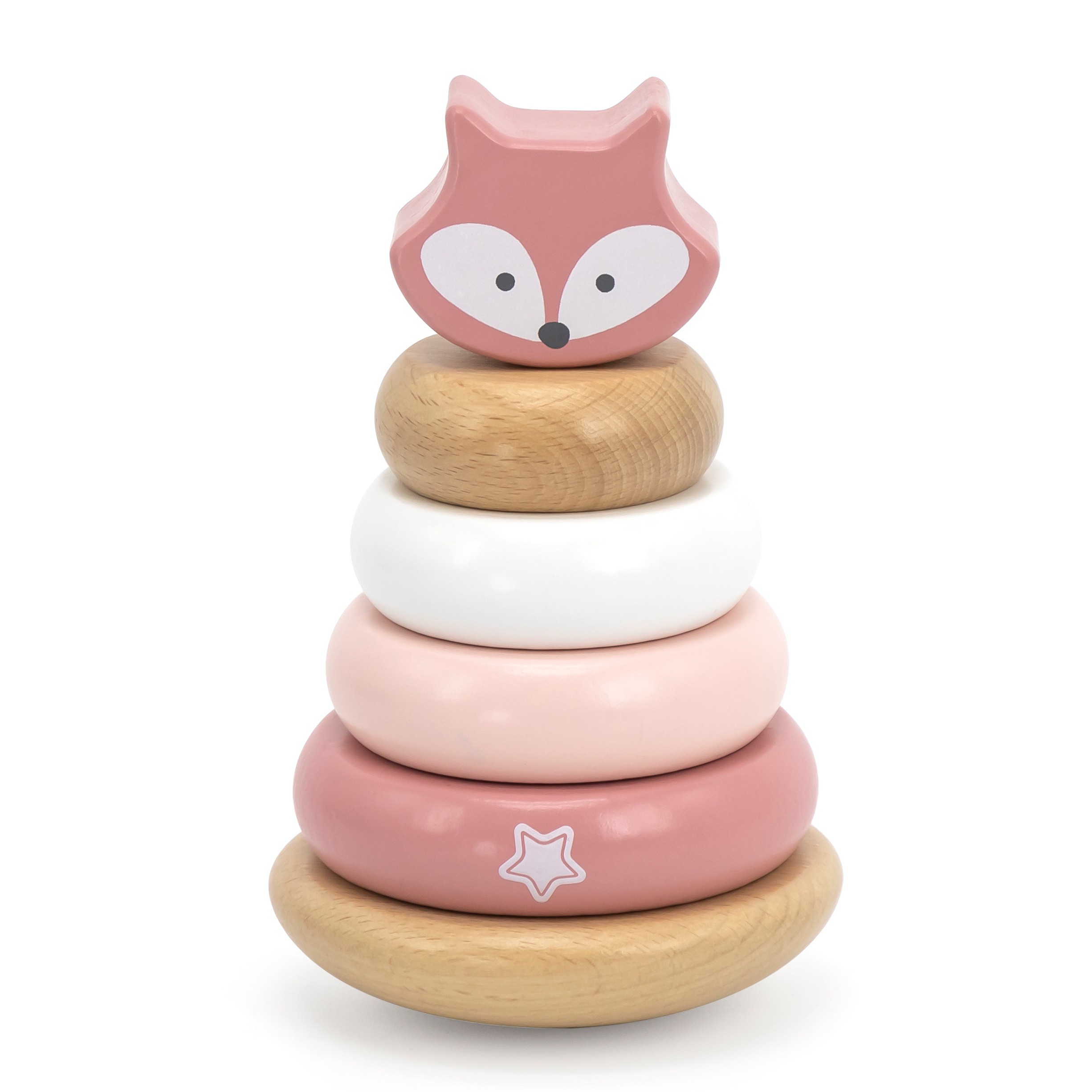 WAŃKA WSTAŃKA UKŁADANKA DREWNIANA PIRAMIDKA EDUKACYJNA SORTER LISEK VIGA Marka Viga