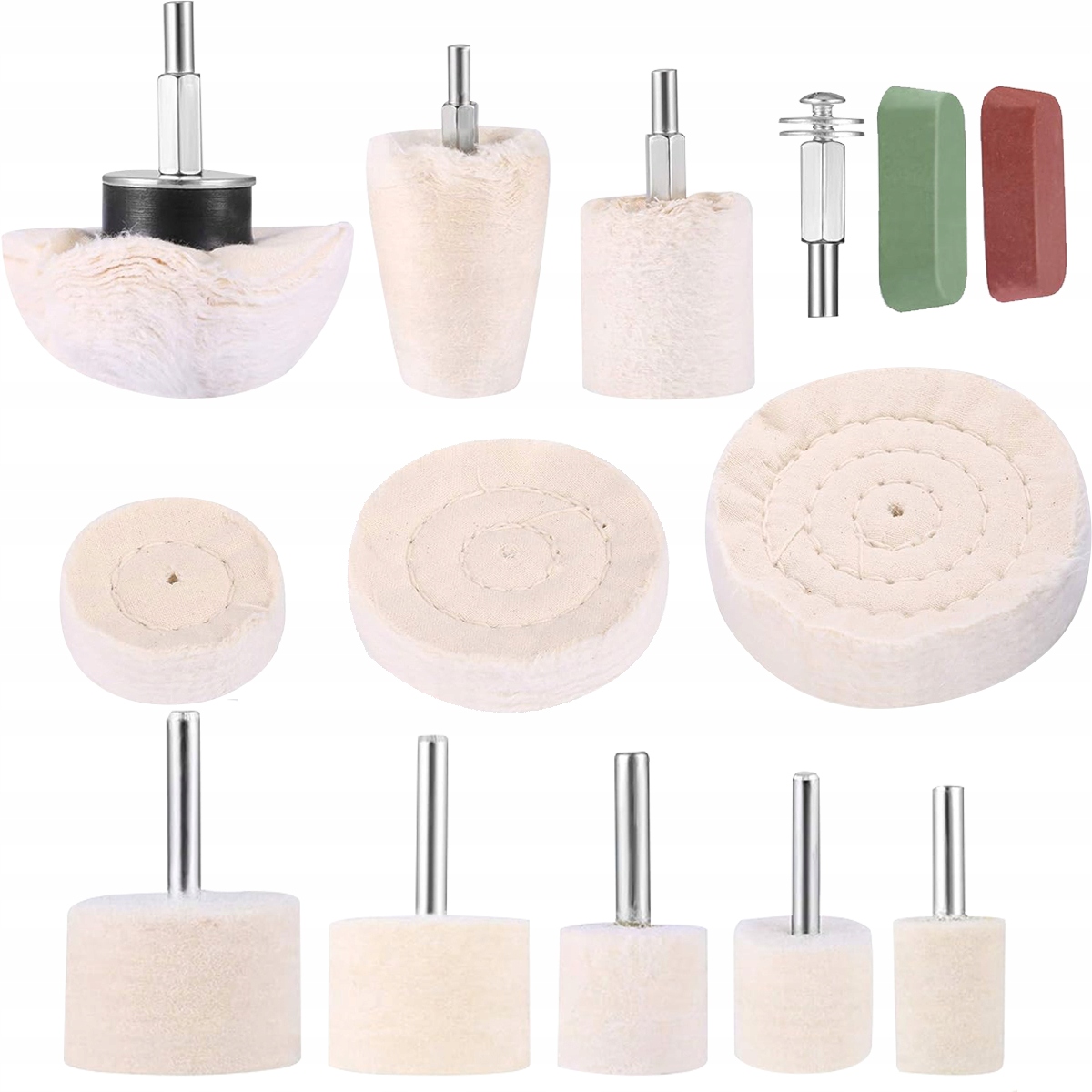 14SZT. Koło Polerskie, Tarcza Polerska Do Wiertarki Do Metalu, Do Aluminium