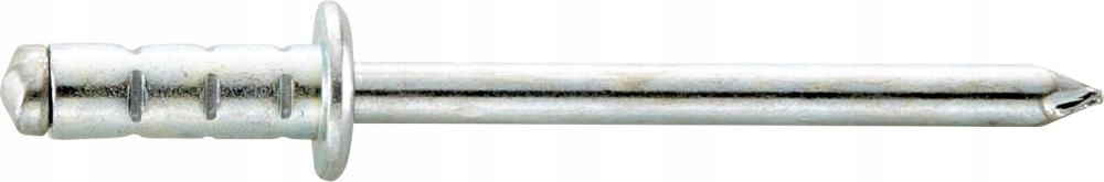 Nit jednostranne uzatvárateľný Cap hliník/oceľ, hlava plochá-okrúhla 4x13 mm