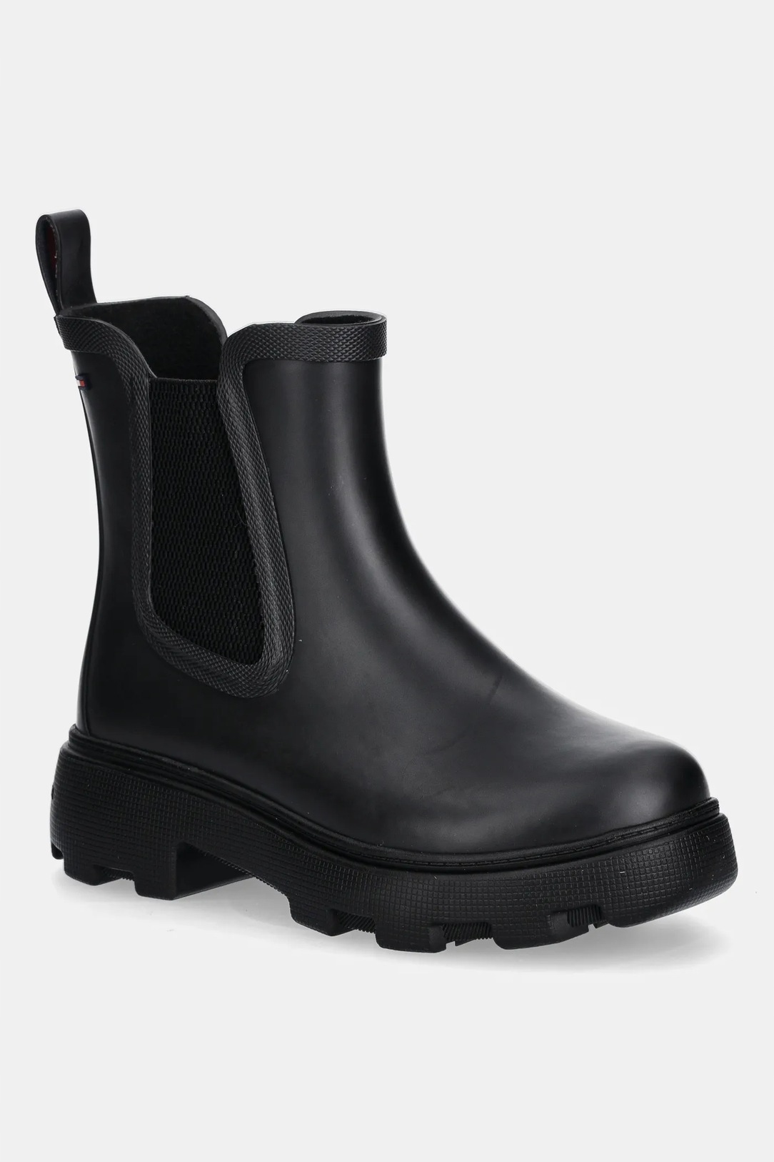 Tommy Hilfiger Černé Holínky Nad Kotník S Podpatkem 36 6DA