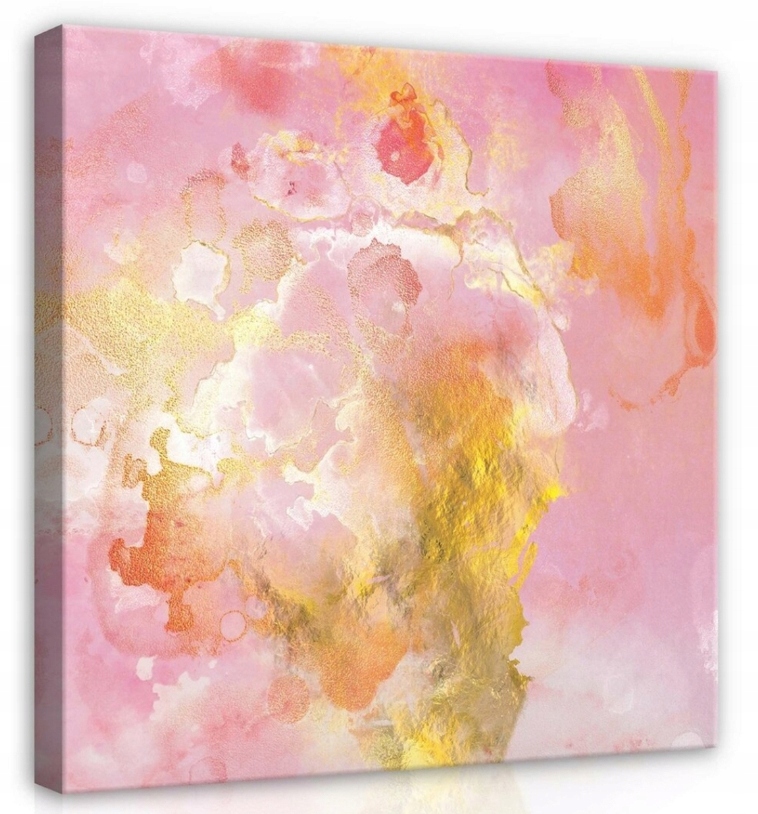 Obraz 80x80 Abstrakce mramor růžové zlato luxus moderní lesk textura