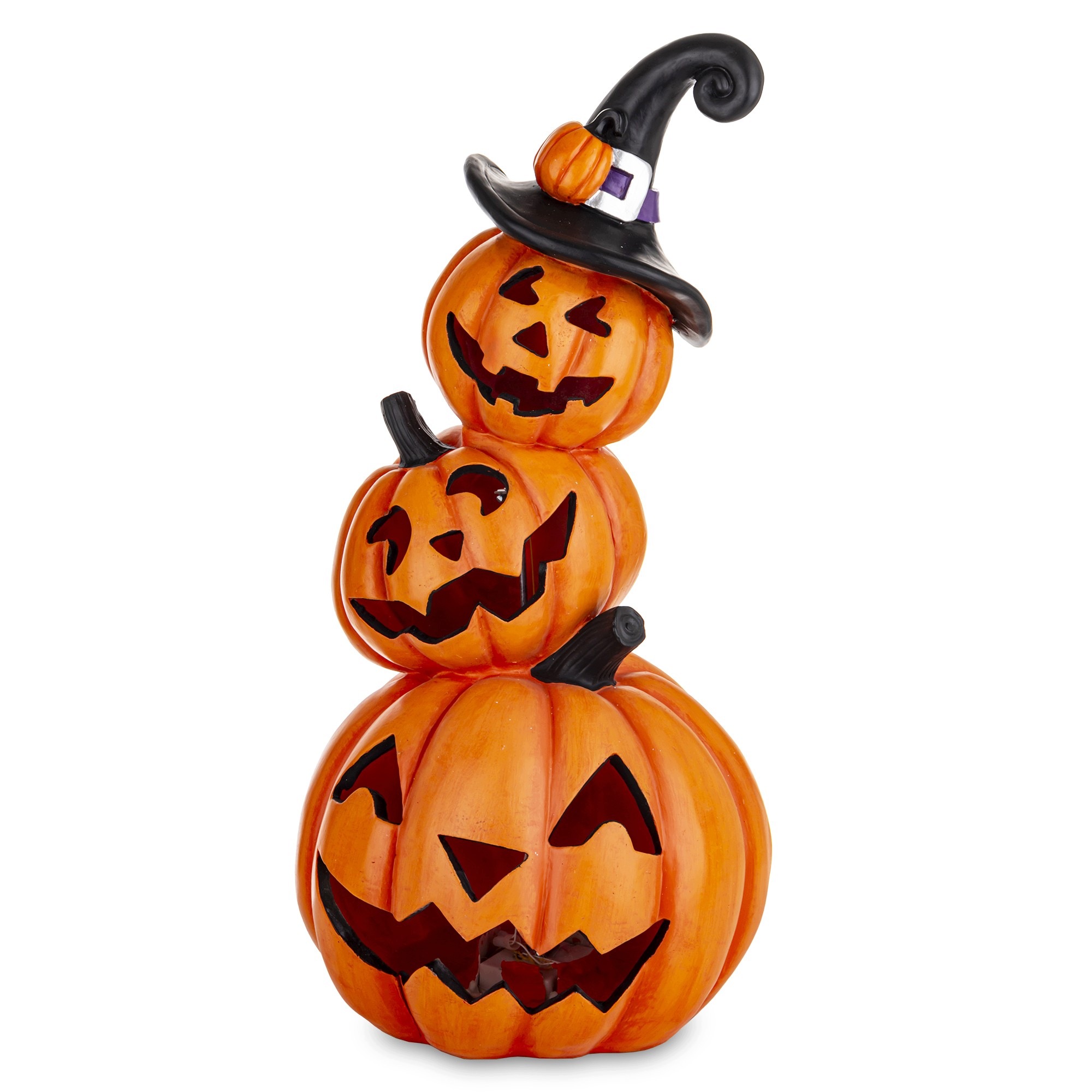 Lampion Dýně oranžové Dekorace Ledová Halloween pohádková