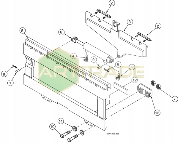 CASCADE Ślizg dolny Przesuw 100D/120D/150D/165D