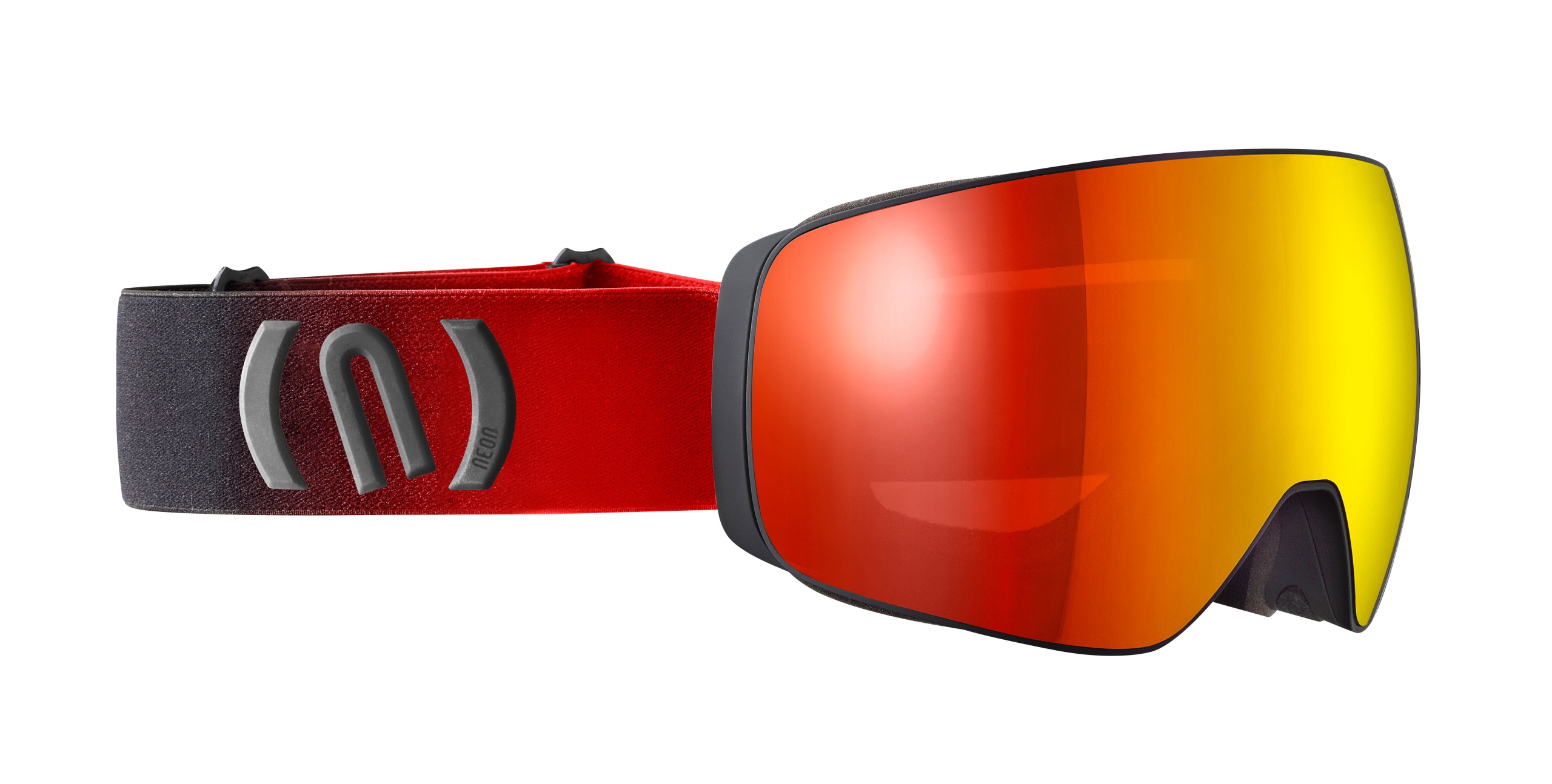 Lyžařské Brýle Neon Arctic Black Red Mirror Red CAT3