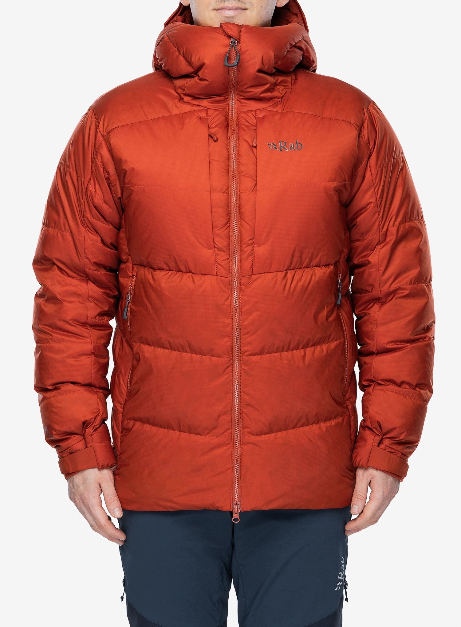 Péřová bunda Rab Positron Pro Hoody tuscan red S