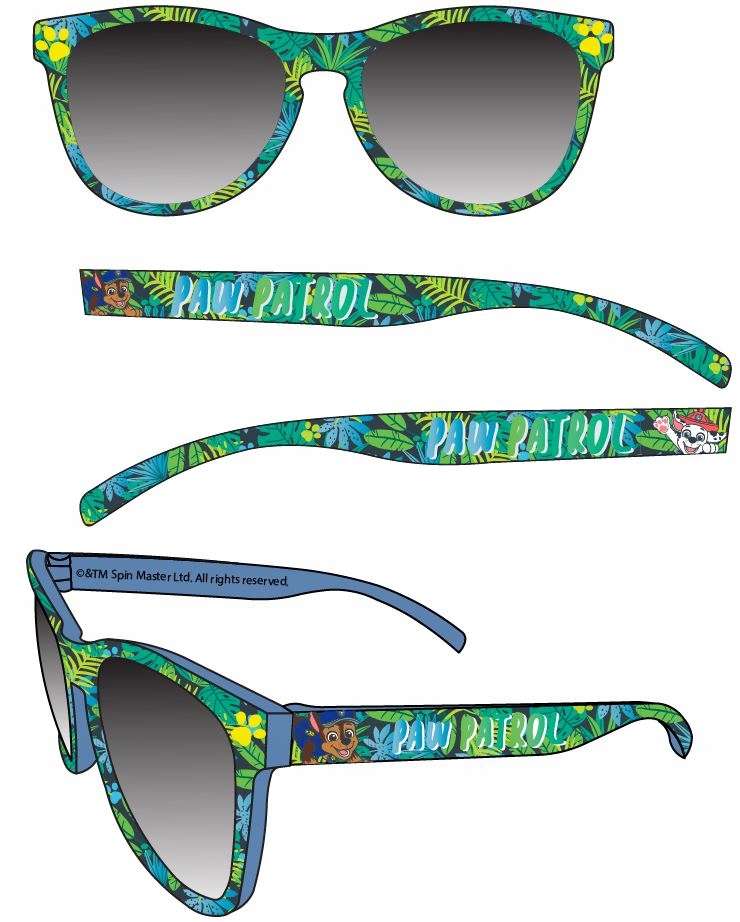 PSI PATROL OKULARY PRZECIWSŁONECZNE dziecięce UV400 D092E Kolor wielokolorowy