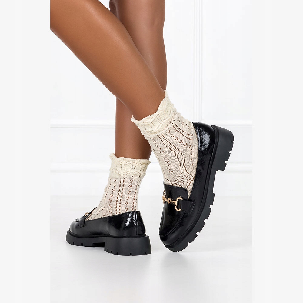 MOKASYNY PÓŁBUTY DAMSKIE KLASYCZNE ZE SPRZĄCZKĄ 40 Marka Casu