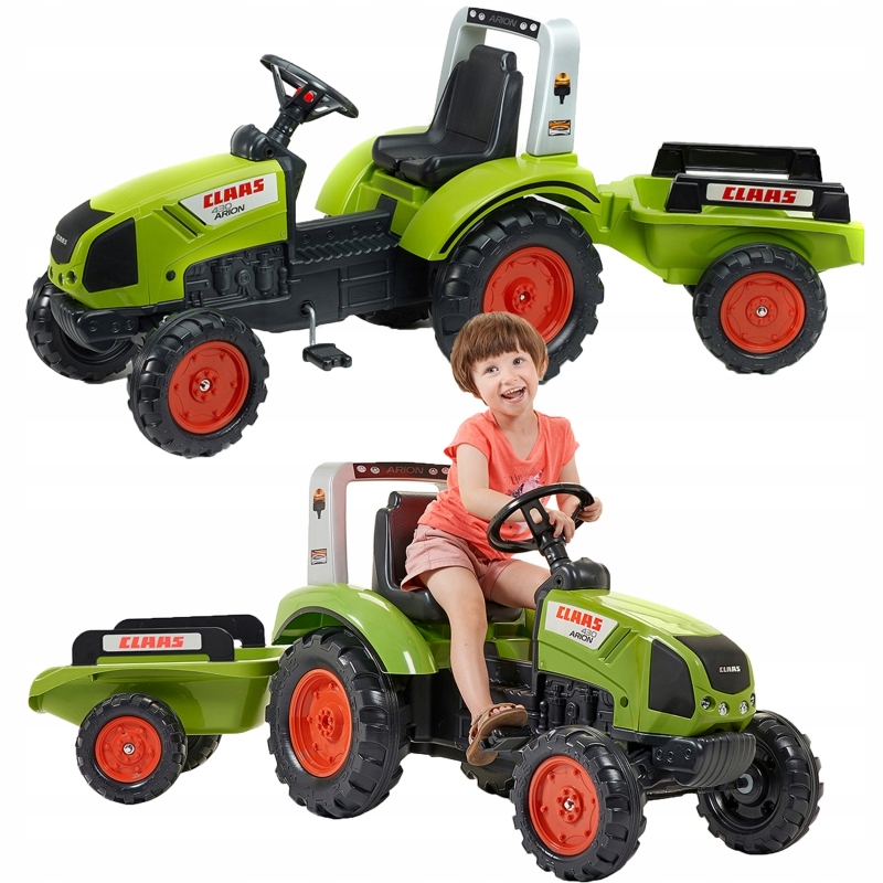 

Traktor na Pedały Claas Duży z Przyczepką od 3 lat