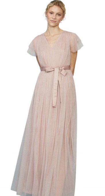 Coast Šaty Tylová Růžová Maxi 40 40