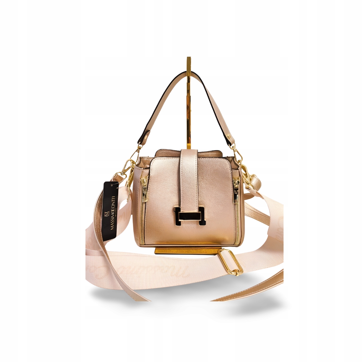 Massimo Contti kabelka kufřík zlatý zip