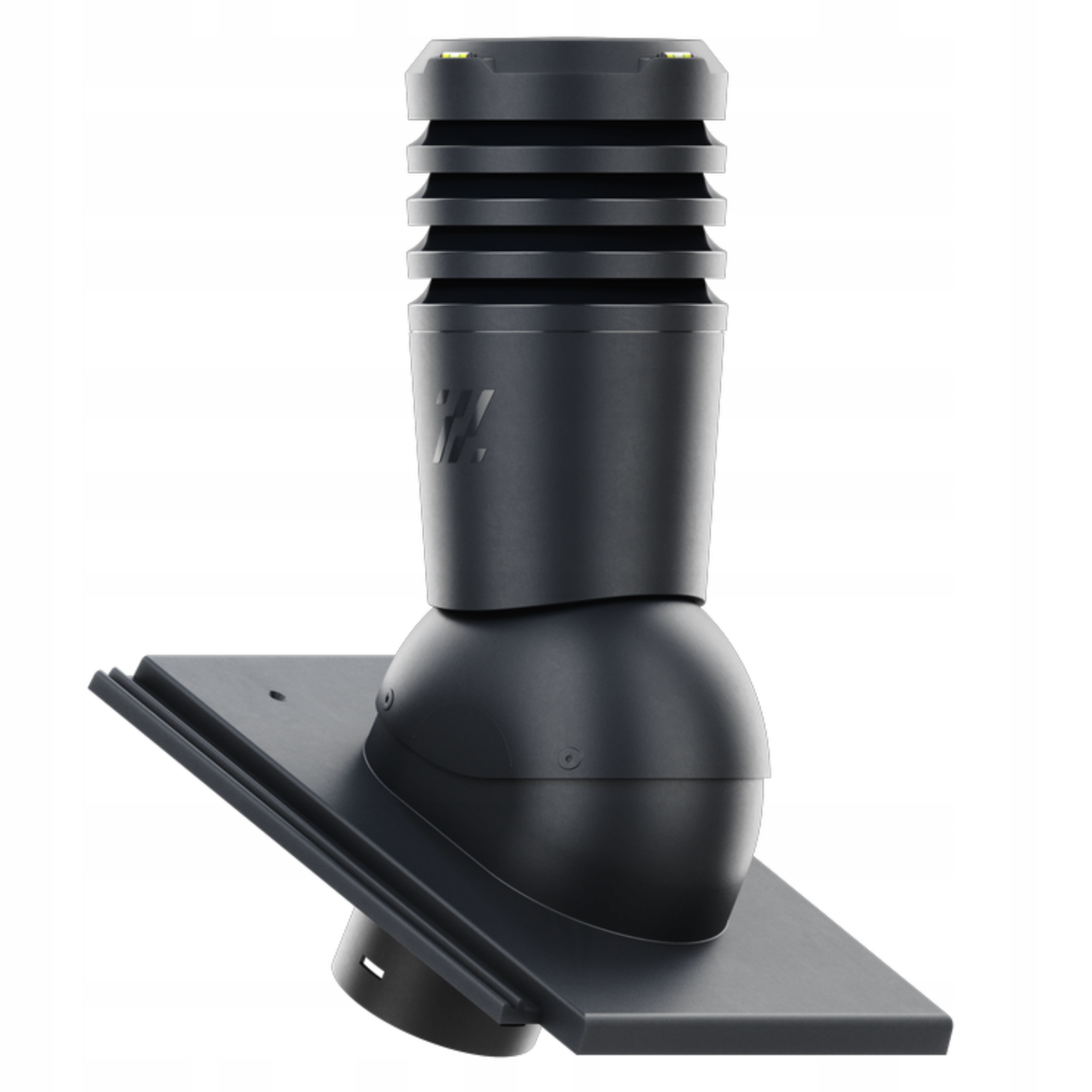 Větrací komín ECO125 střešní taška Creaton Kapstadt Duratop Pro Grafitová