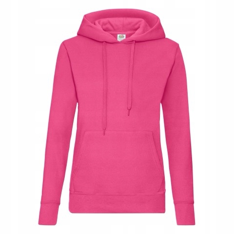 Mikina s kapucí Hooded Sweat Fruit of the Loom Fuchsia L