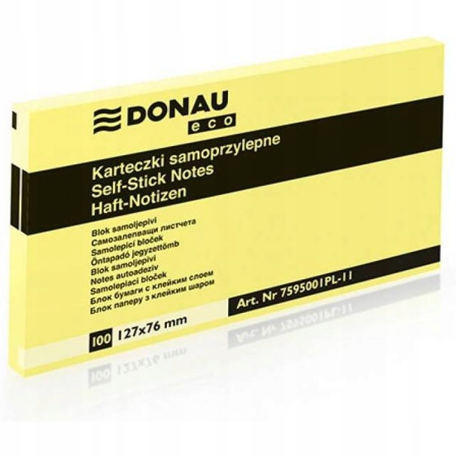 

Bloczek samoprzylepny Donau Eco 127x76mm