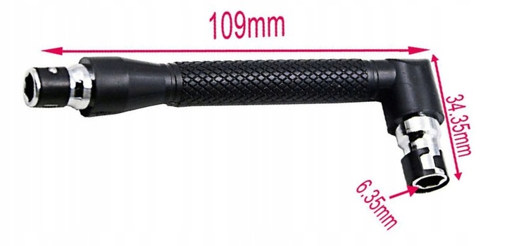 UCHWYT WKRĘTAK KĄTOWY ELASTYCZNA PRZEDŁUŻKA BITÓW Długość bitu inna długość