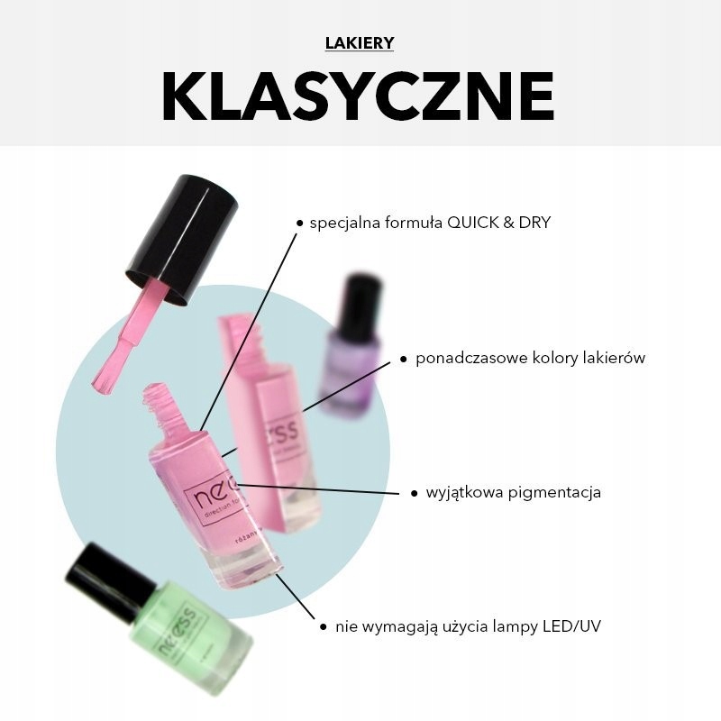 Lakier klasyczny do paznokci Czekolada Marmolada szybkoschnący 5 ml Neess Marka Neess