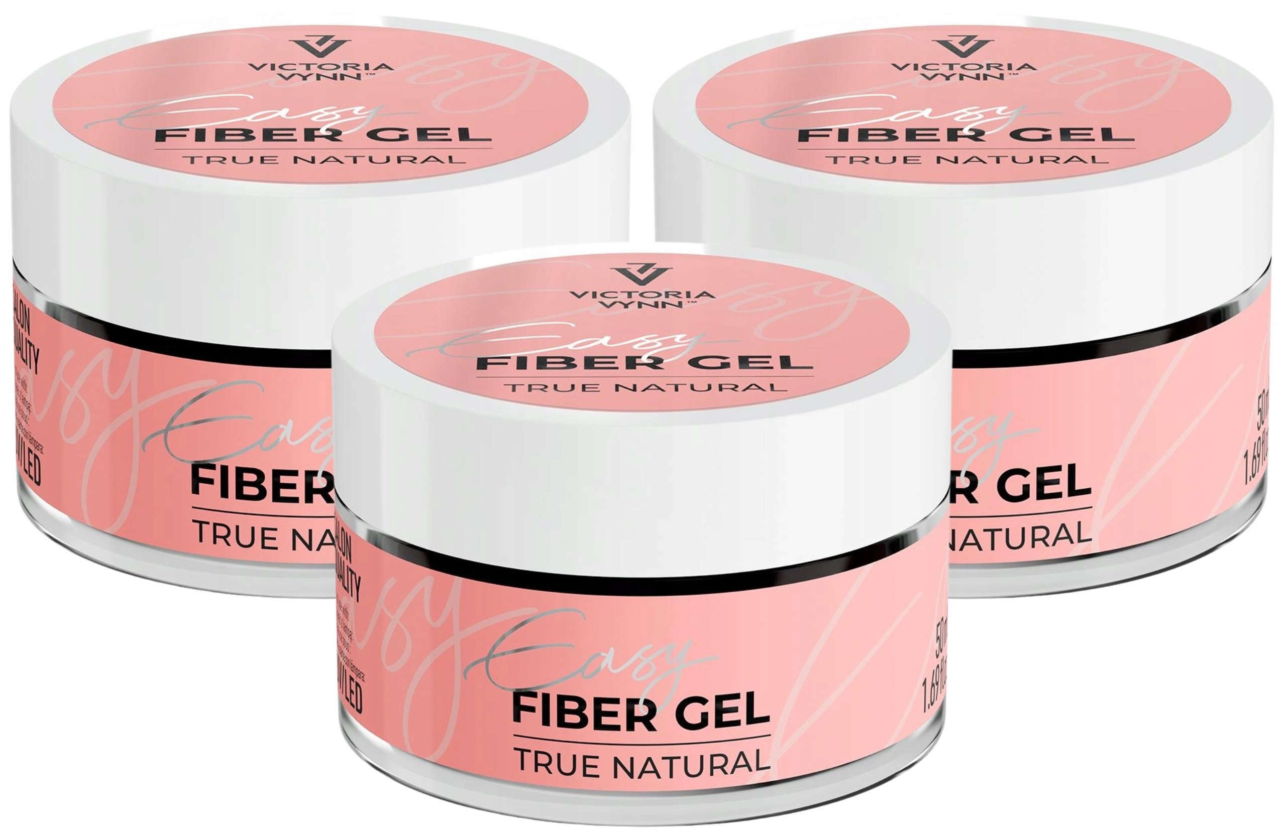 3 x Victoria Vynn Easy Fiber Gel True Natural, 50 ML