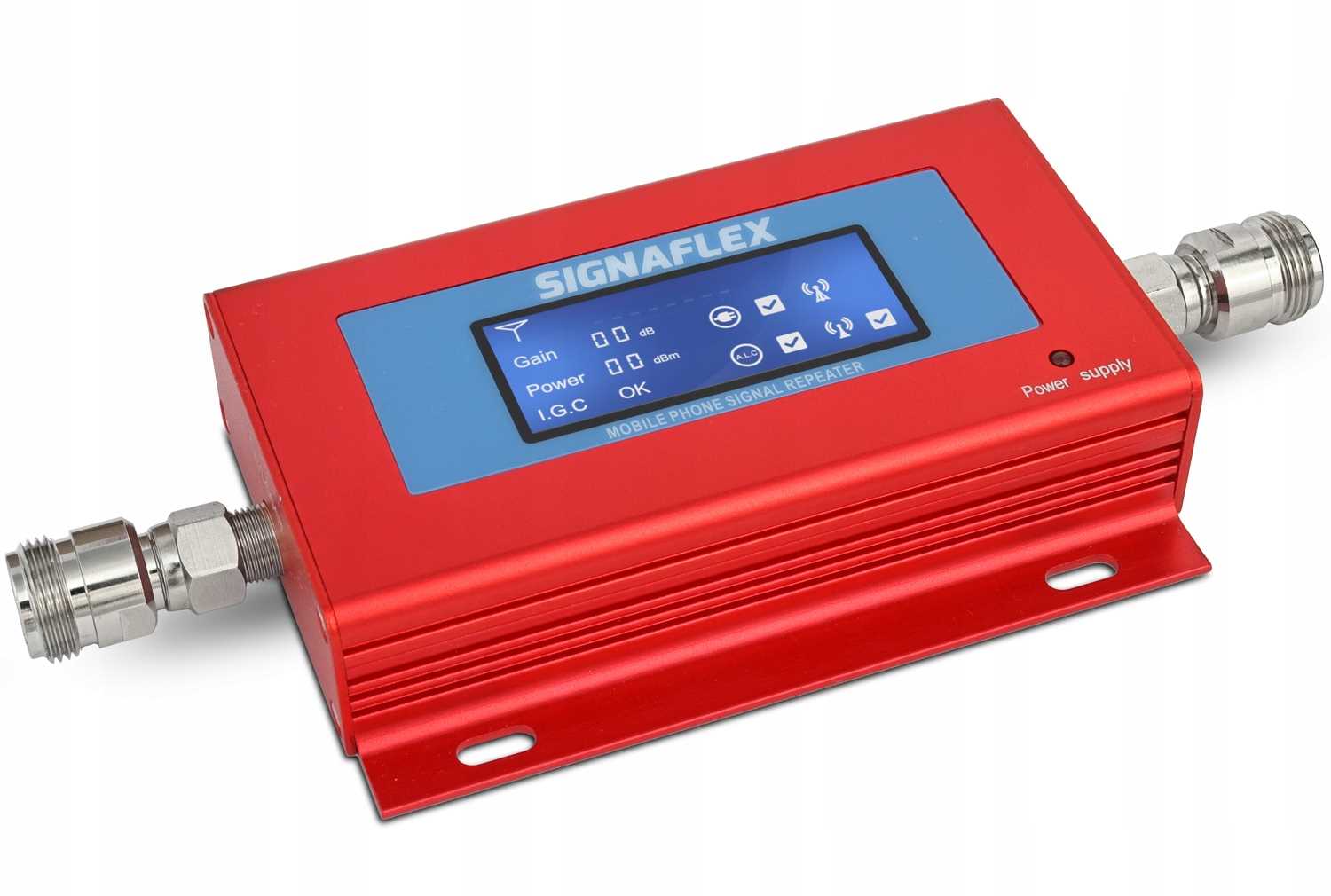 WZMACNIACZ ZASIĘGU SYGNAŁU GSM 2G MOCNA ANTENA Model GSM RED LCD