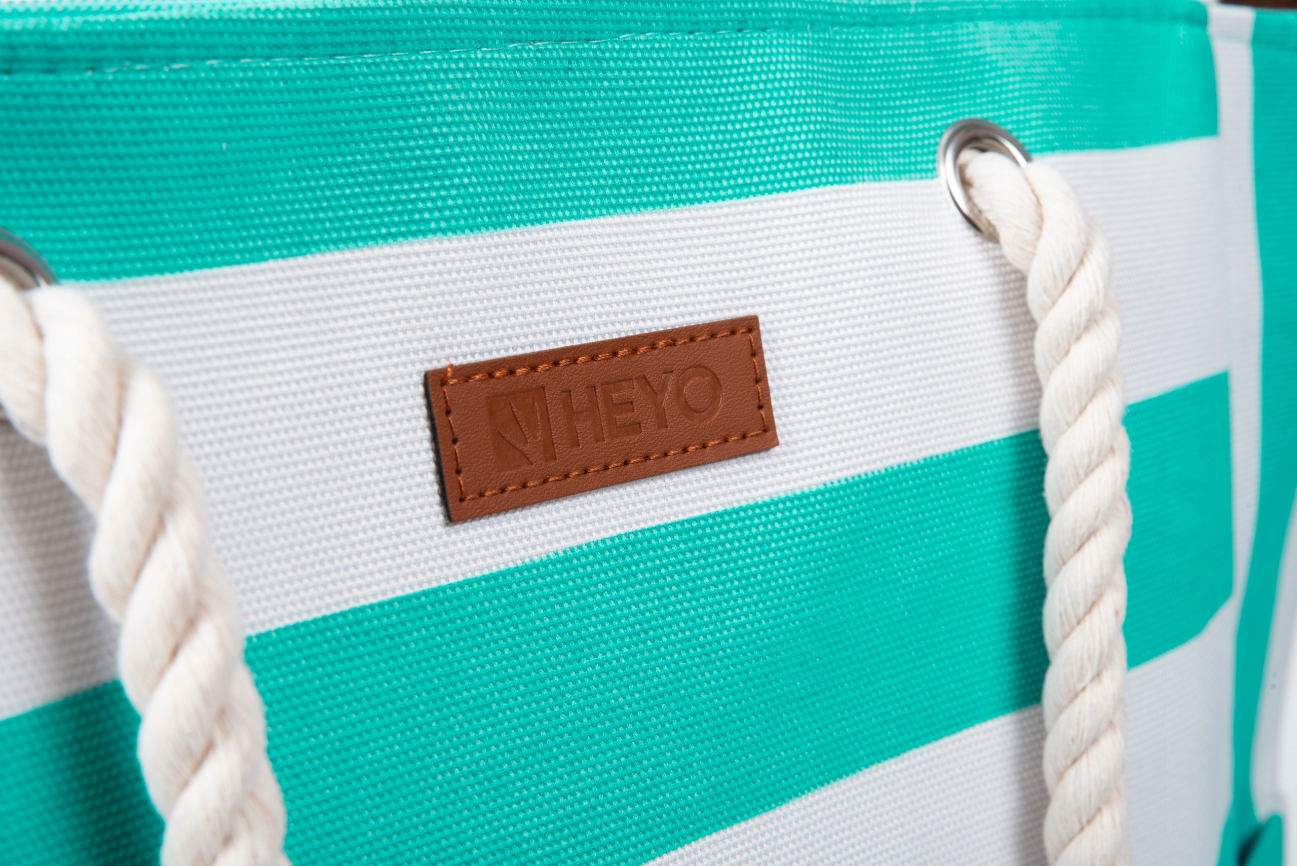 TORBA PLAŻOWA HEYO MIEJSKA SHOPPER NA PLAŻĘ PIKNIK ZAPINANA NA ZAMEK DUŻA Materiał dominujący bawełna