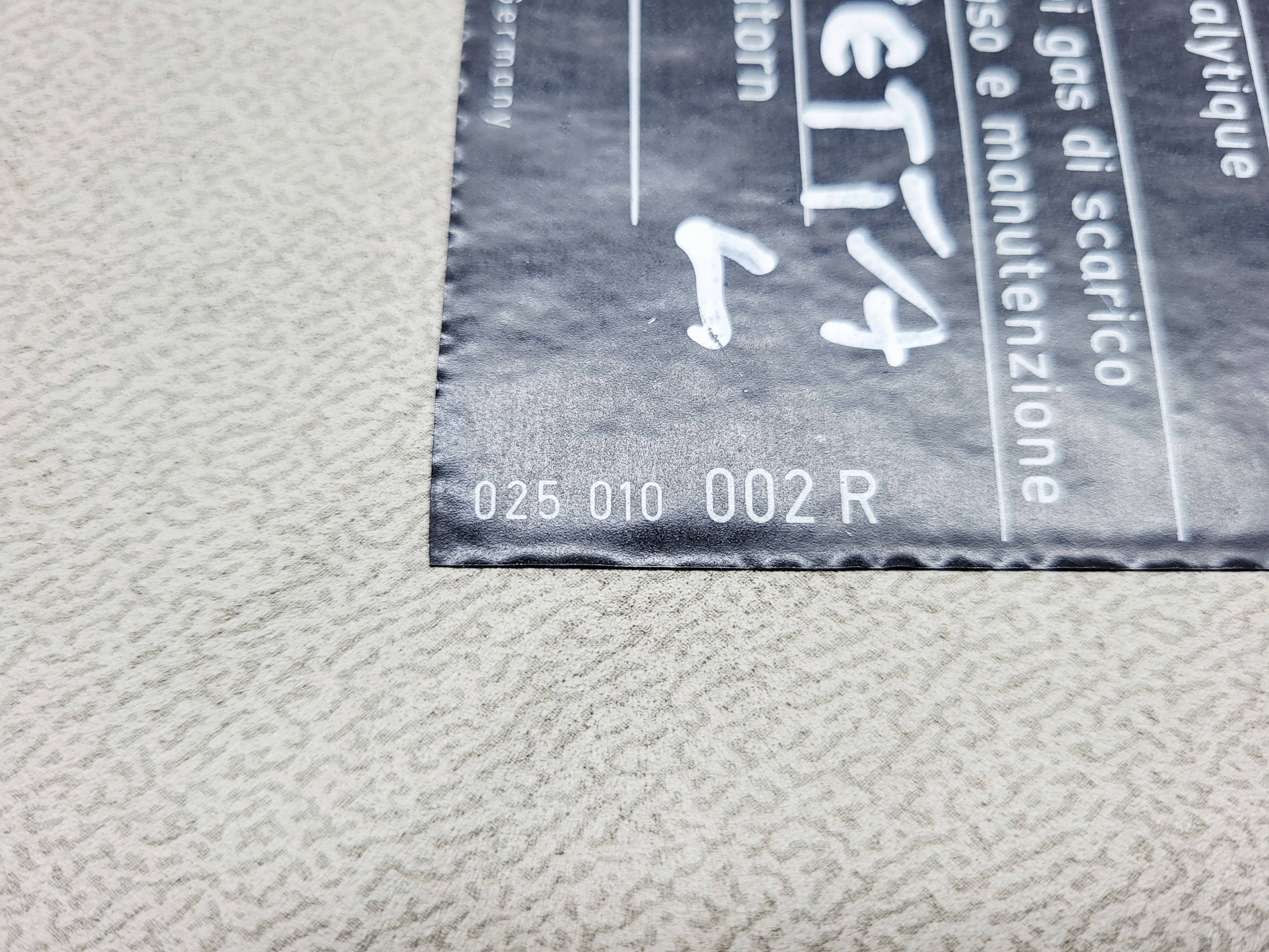 visor cover PRZECIWSLONECZNA VW Jetta MK1 025010002R