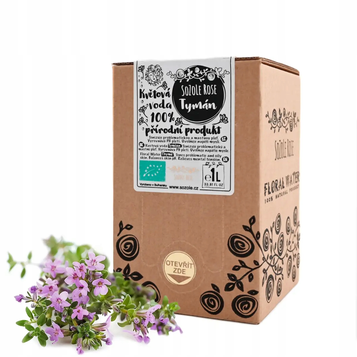 Květová voda Tymián 1l