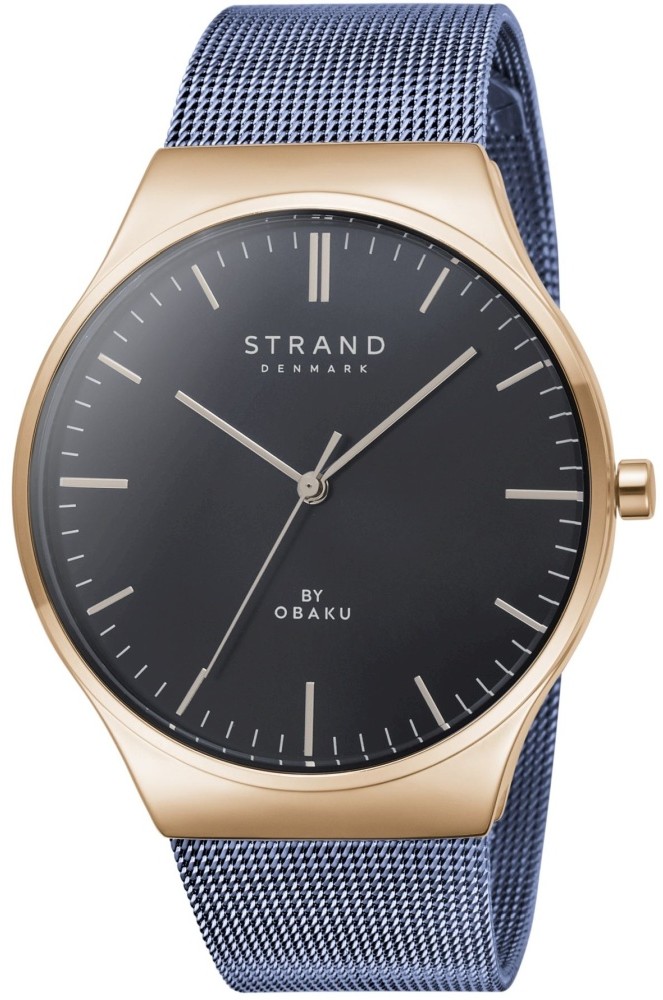 Nový Originální Pánské hodinky Strand by Obaku S717GXVLML růžové zlato, krabička