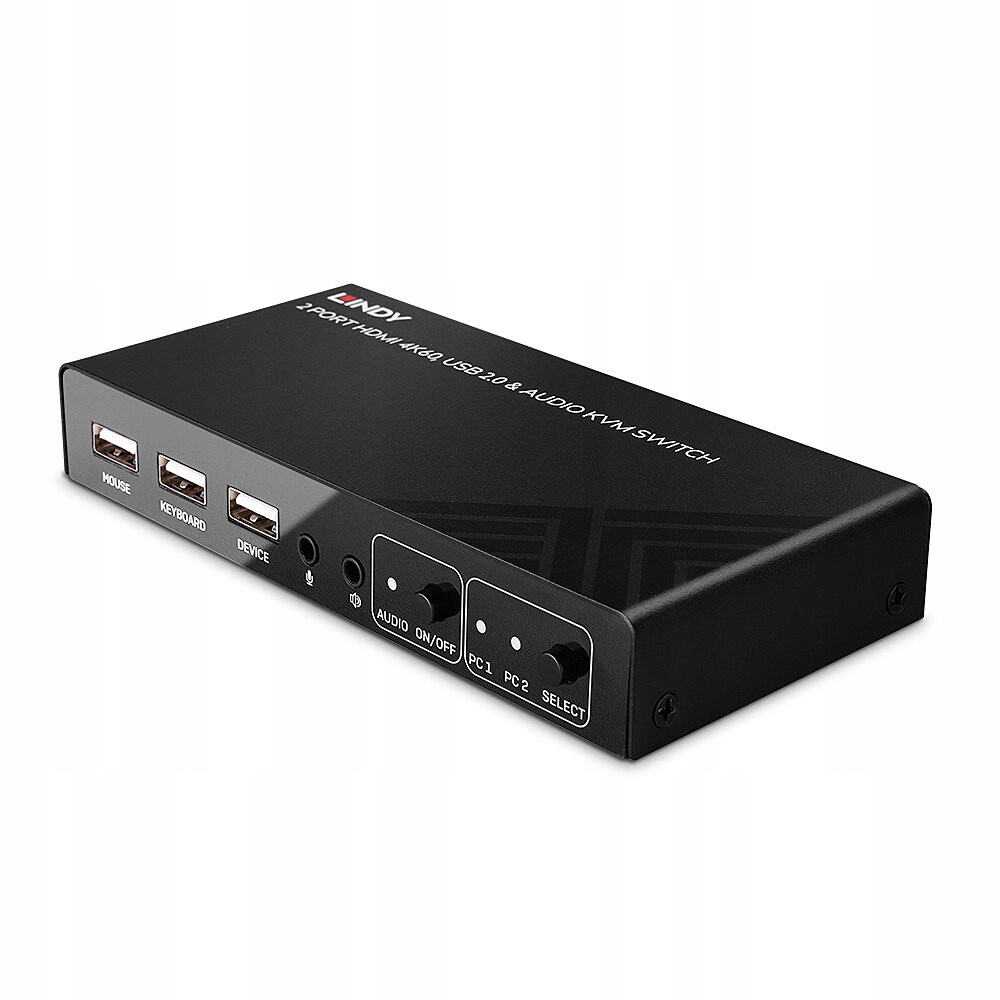 Przełącznik Kvm Lindy 2-portowy Hdmi 4K60, Usb