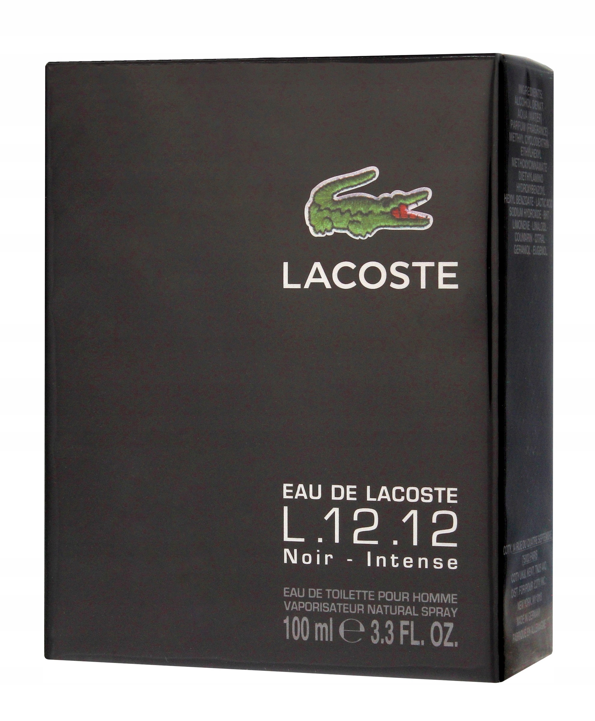 Lacoste L.12.12 Edt 100ML Noir