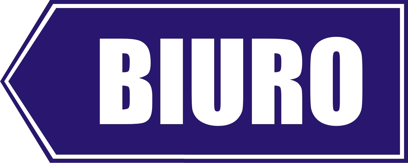 

Tablica Szyld Drogowskaz Strzałka Biuro W Lewo