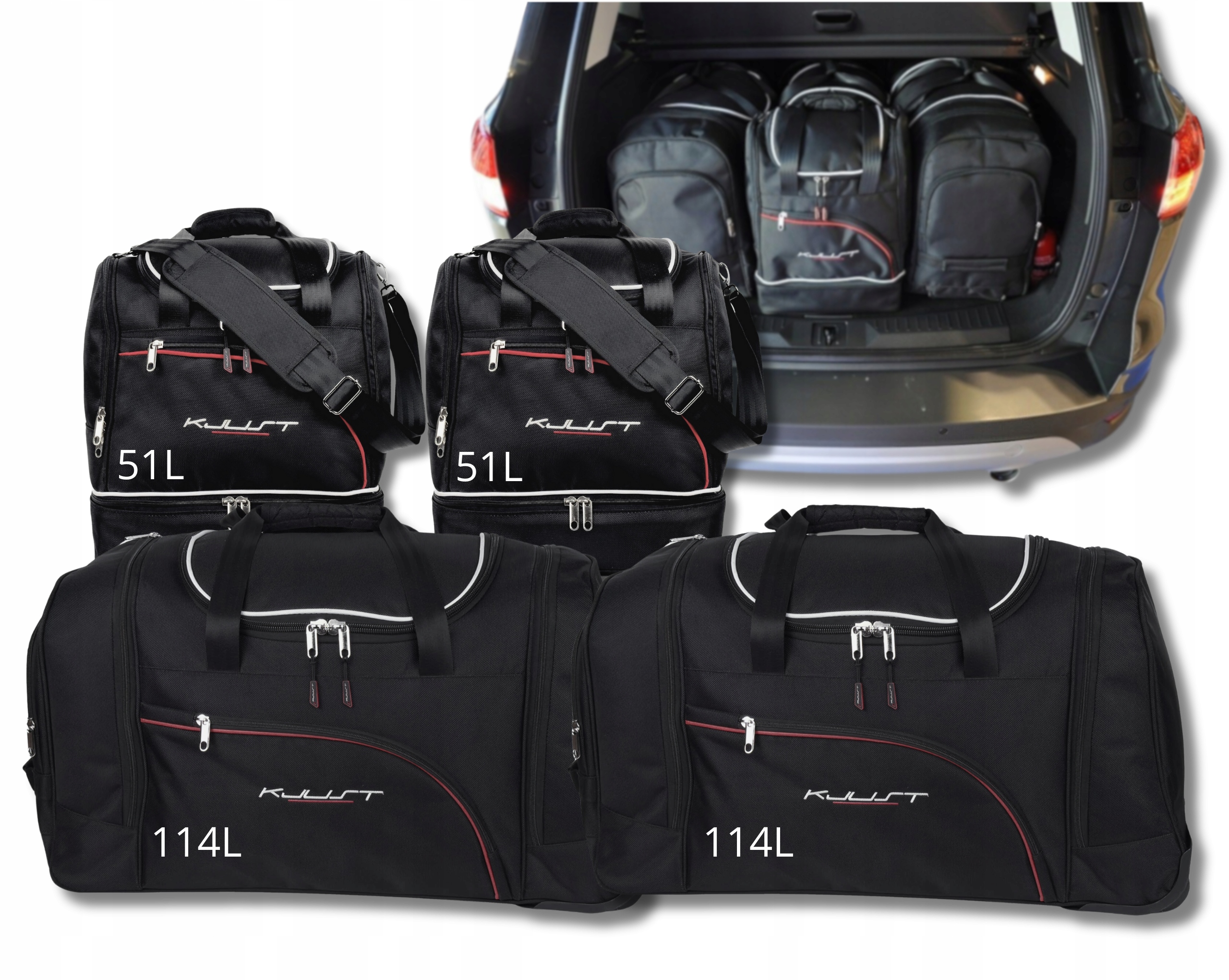 Cestovná Taška Do Kufra Ford Kuga 2012-2019 4 ks