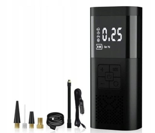 Sprężarka do pompowania opon samochodowych 6000mA