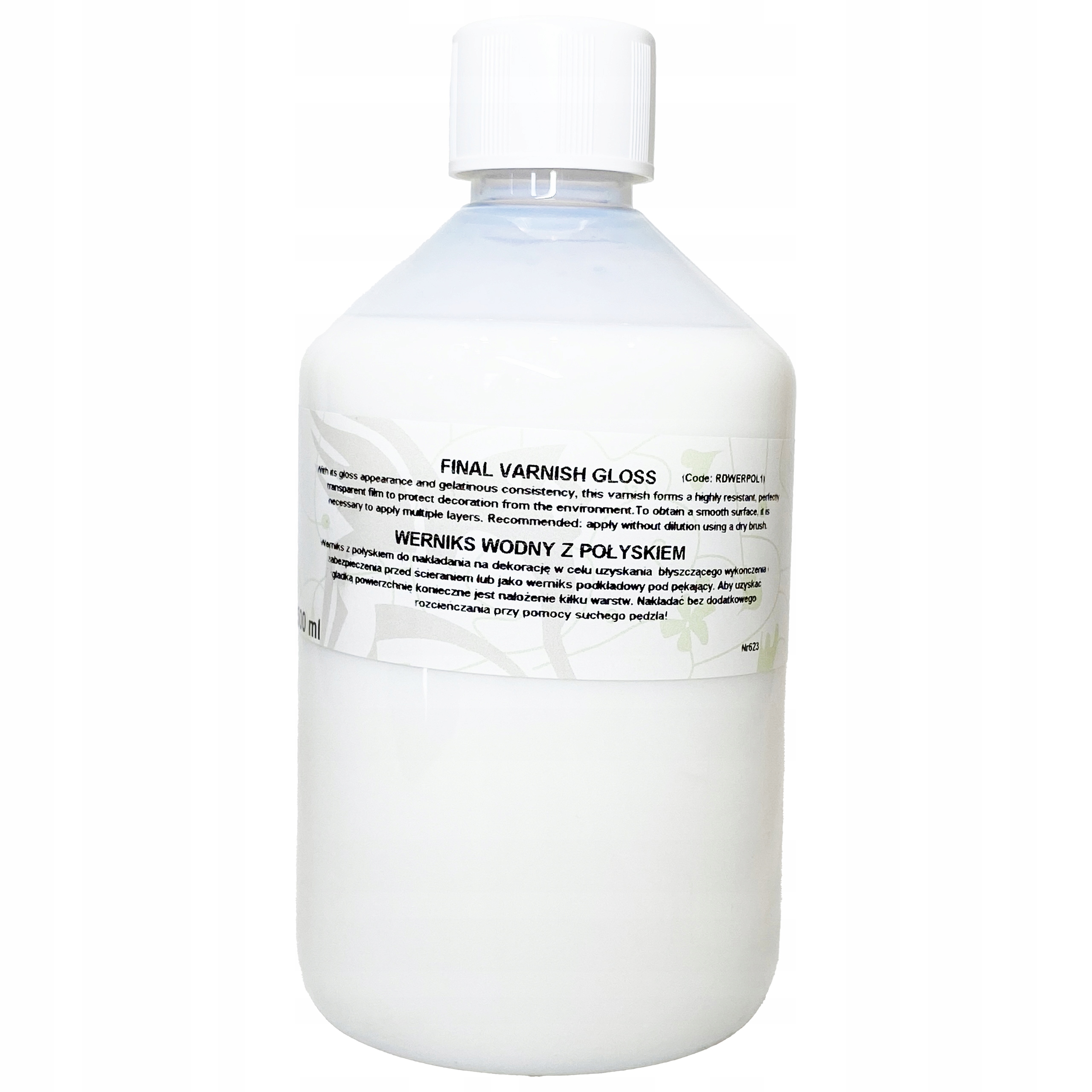 Vodní verniks s leskem na decoupage medium chrání Renesans 500ml