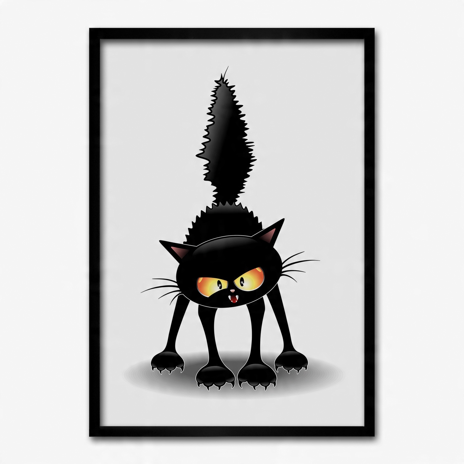 

Obraz w ramie na ścianę Zły kot Cartoon 50x70 cm