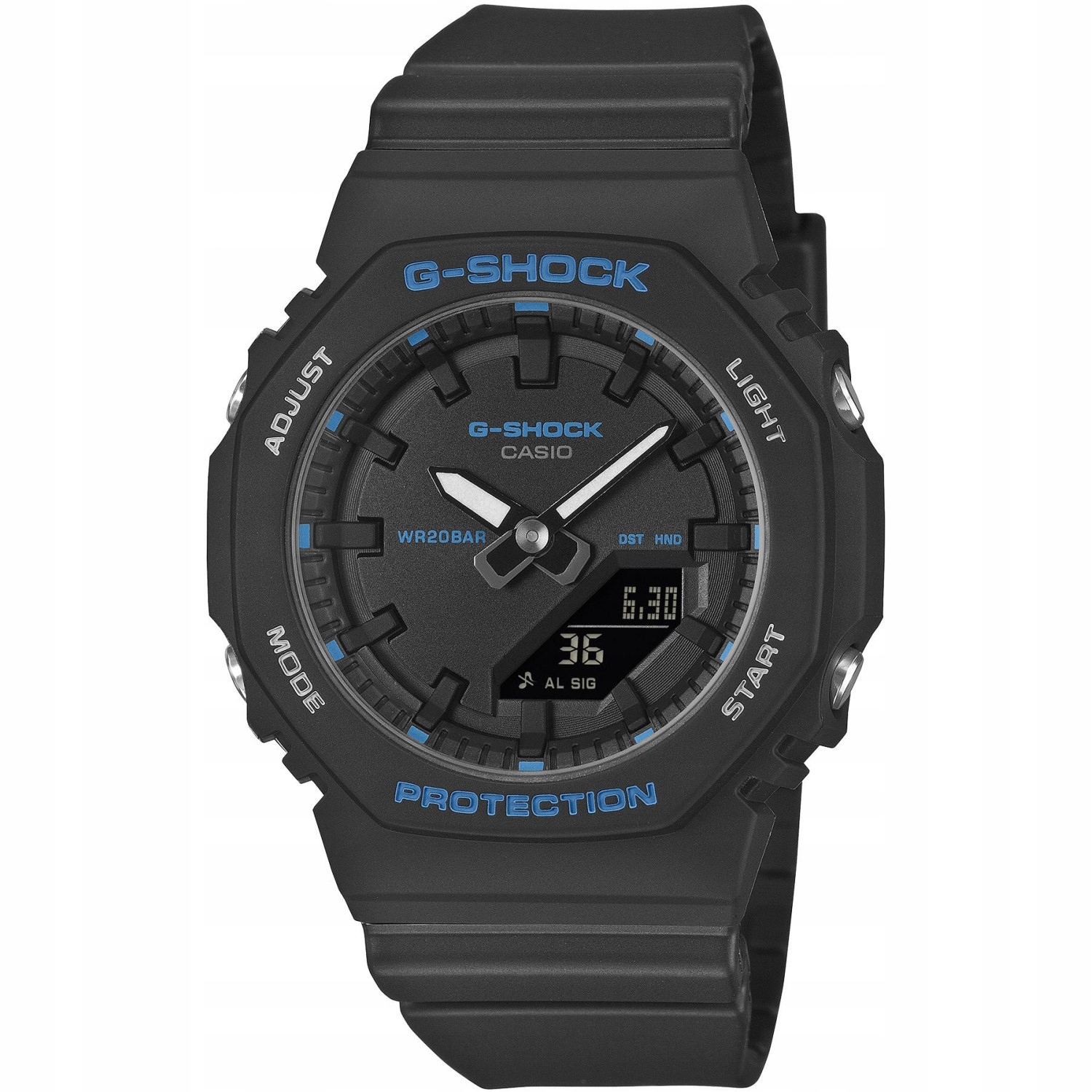 Hodinky Casio G-Shock GMA-P2100BA-1AER černý řemínek