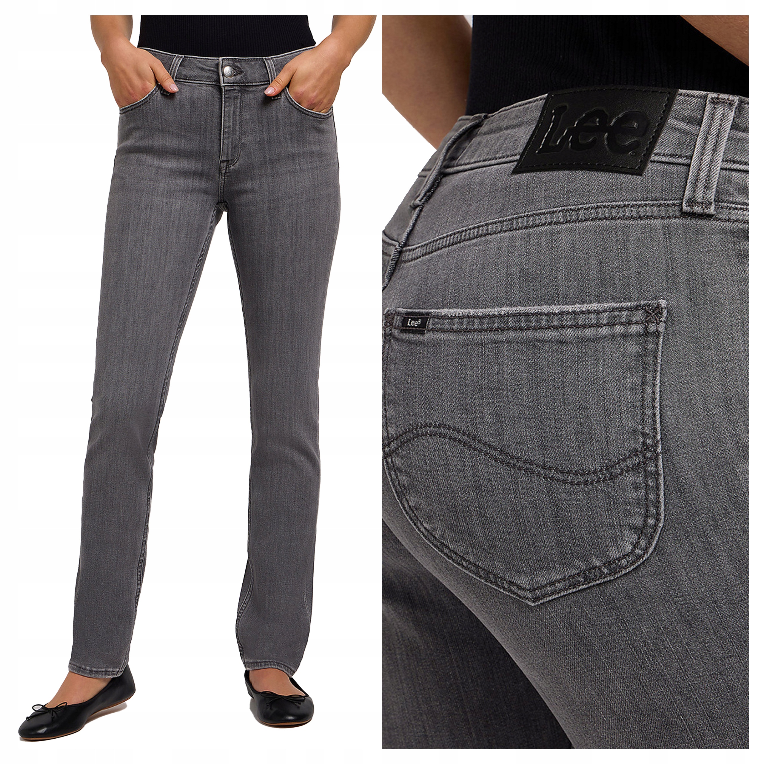 Lee Elly W27 L33 Dámské džínové kalhoty džíny Přiléhavé