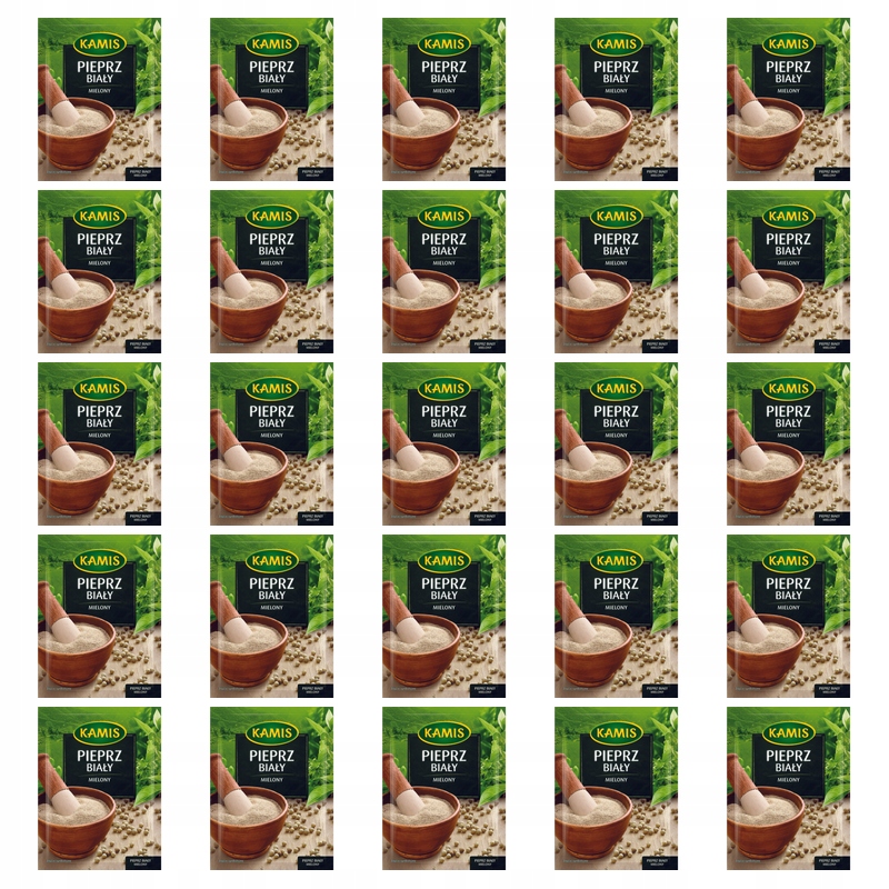 Kamis Pepř Bílý Mletý Aromatický Přírodní Vysoká kvalita 15 g X25