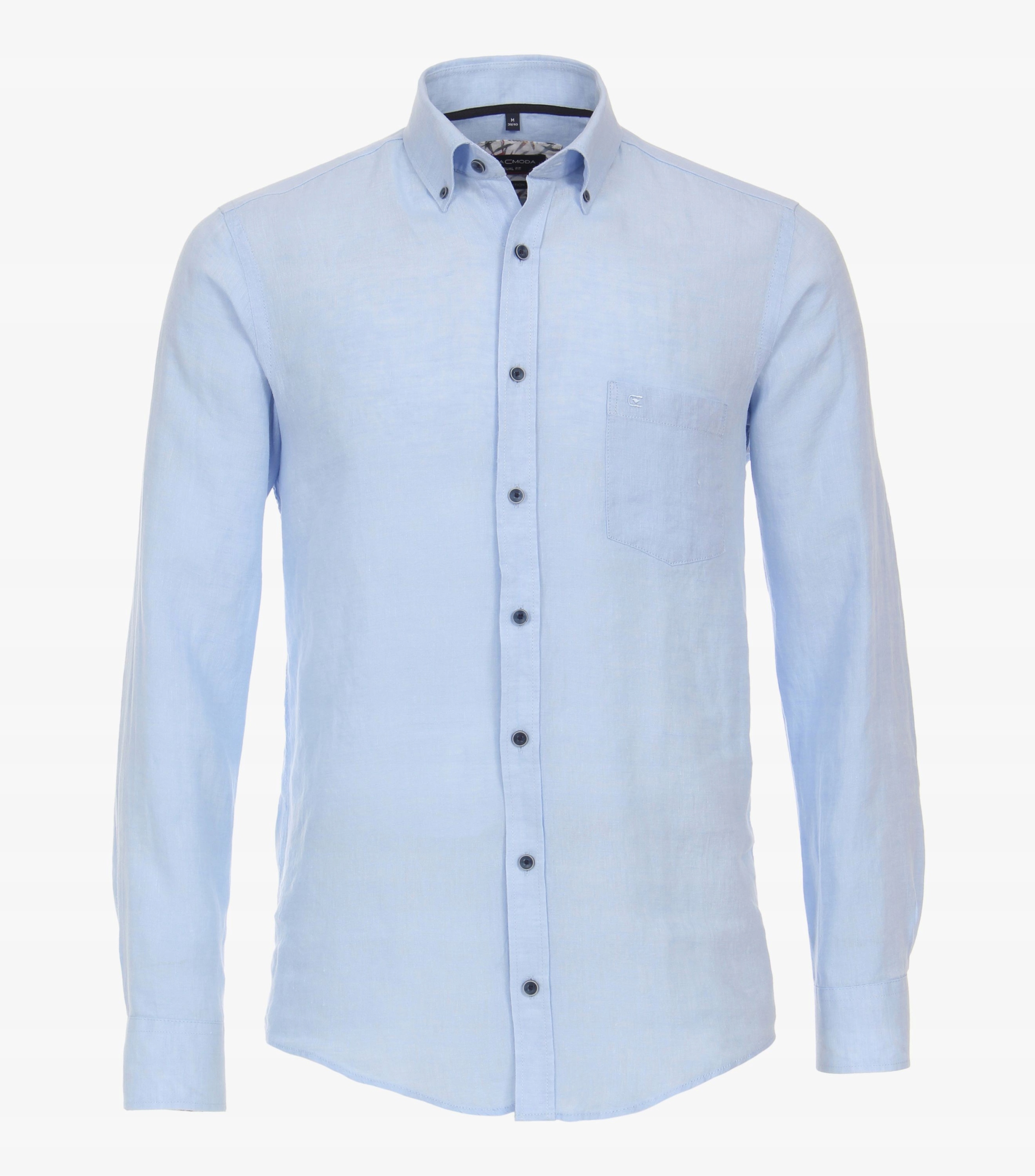 Lněná Košile Casa Moda Velká Velikost Modrá 5XL