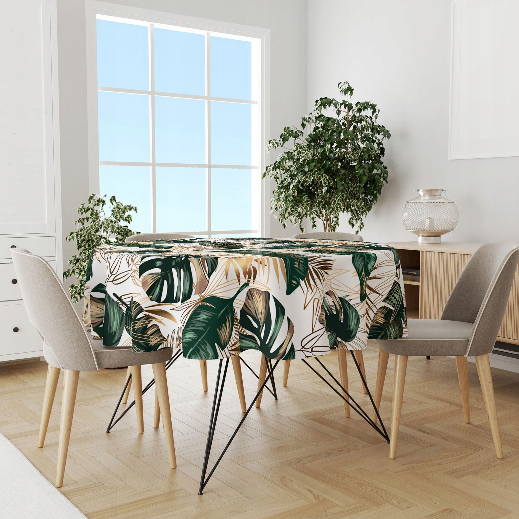 OBRUS OKRĄGŁY NA STÓŁ DEKORACYJNY 120 WZÓR KOŁO 050 Typ obrus