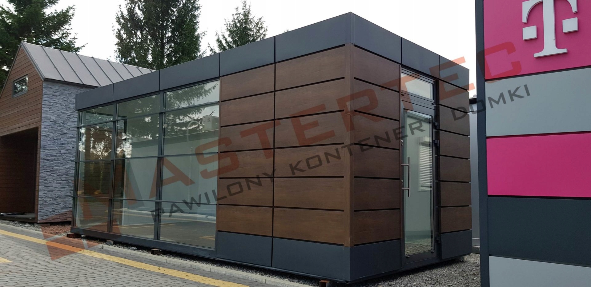 PAWILON HANDLOWY KONTENER BIUROWY mastertec.pl CENA BRUTTO !!!!! Długość 7 m