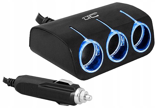 

Rozdzielacz Gniazda Zapalniczki Led 3 Gniazda 120W