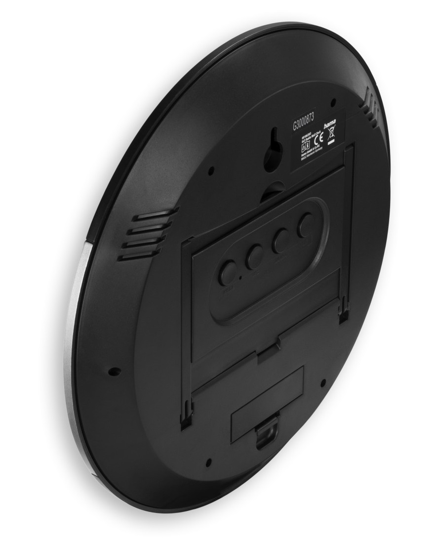 ZEGAR ELEKTRONICZNY ŚCIENNY DCF "Ischia" HAMA System liczbowy cyfry arabskie