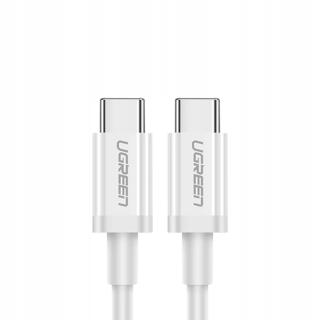 Kabel Ugreen US264 60518 Usb-c Usb-c Pd Qc Afc 1m biały