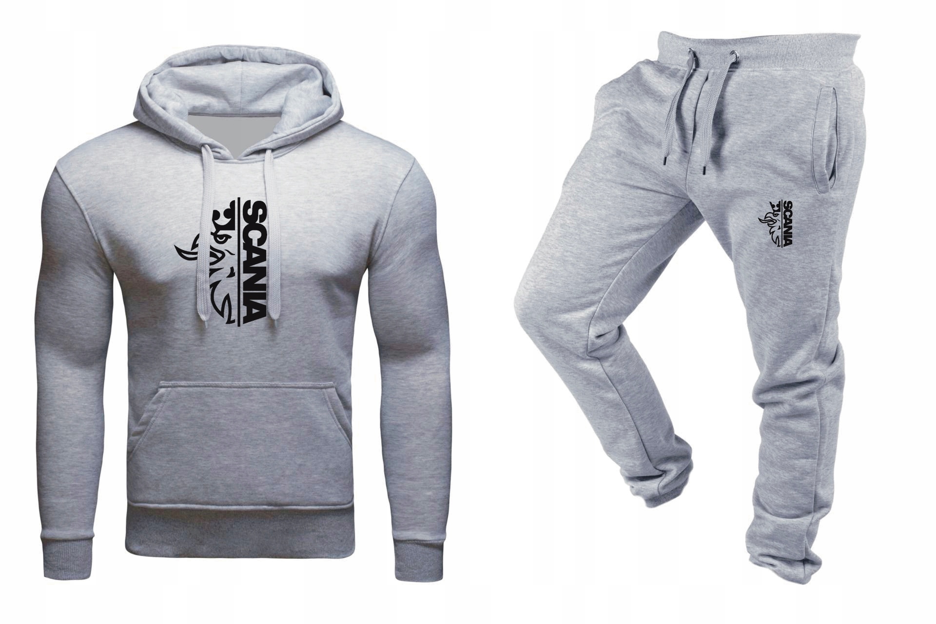 Tepláková Souprava Teplákovka Scania Mikina A Kalhoty Šedá XL