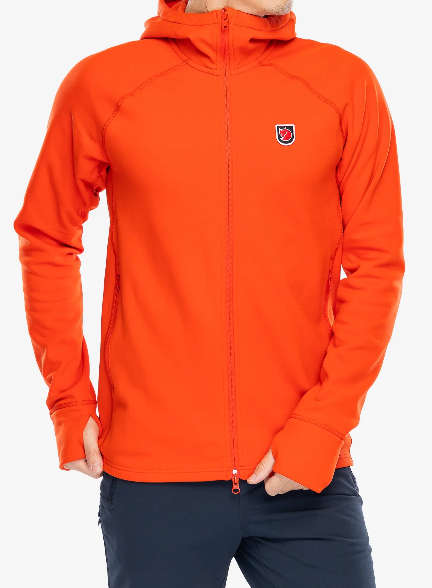 Flísová mikina Fleecová Mikina Fjallraven Expedition ohnivě oranžová velikost S