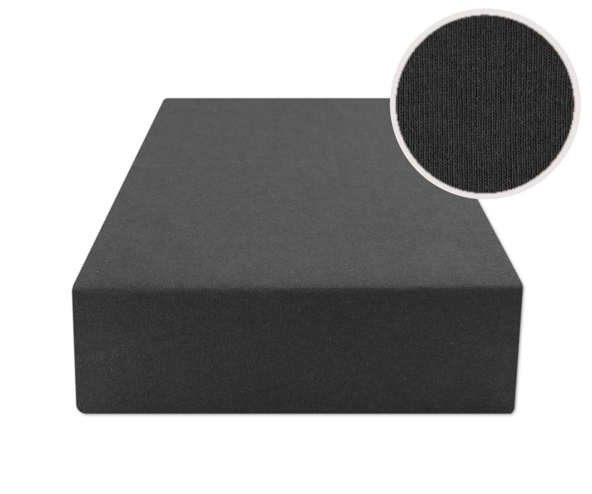 

Prześcieradło z gumką 200x220 Jersey Grafit