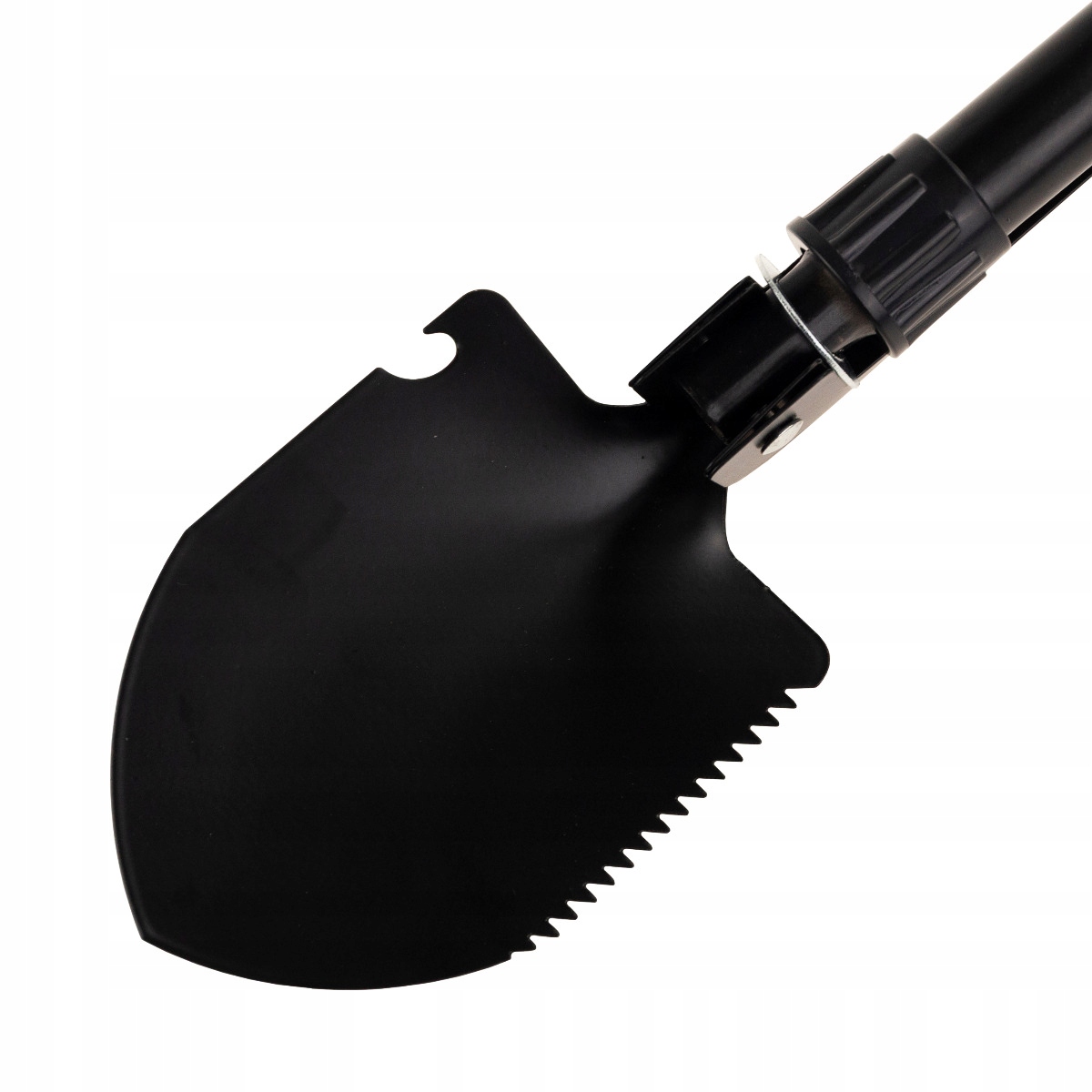 SAPERKA WIELOFUNKCYJNA PIŁA KILOF OTWIERACZ MAŁA SKŁADANA SURVIVAL 4W1 Szerokość łopaty 10 cm