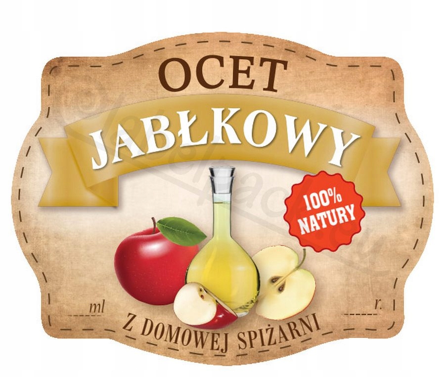 

Ocet Jabłkowy- Etykieta na słoik