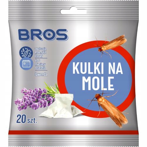 

Bros Kulki na mole Lawenda, 20szt.