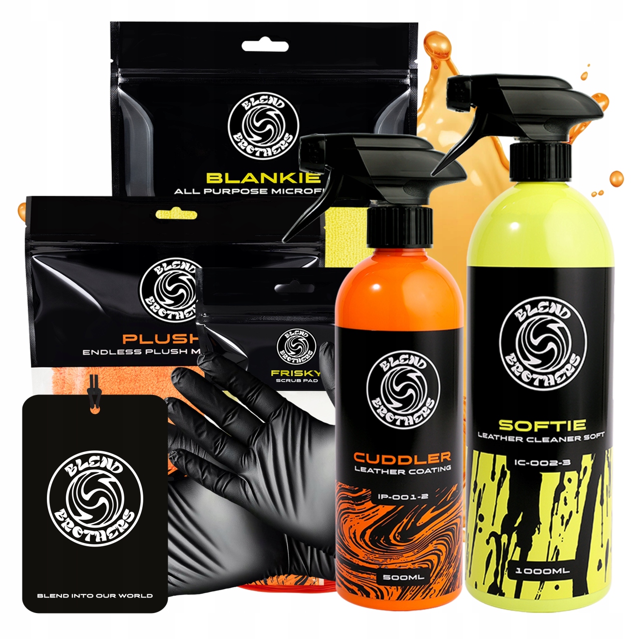 Sada pro péči o čalounění kůže Softie 1L Cuddler 500 ml příslušenství